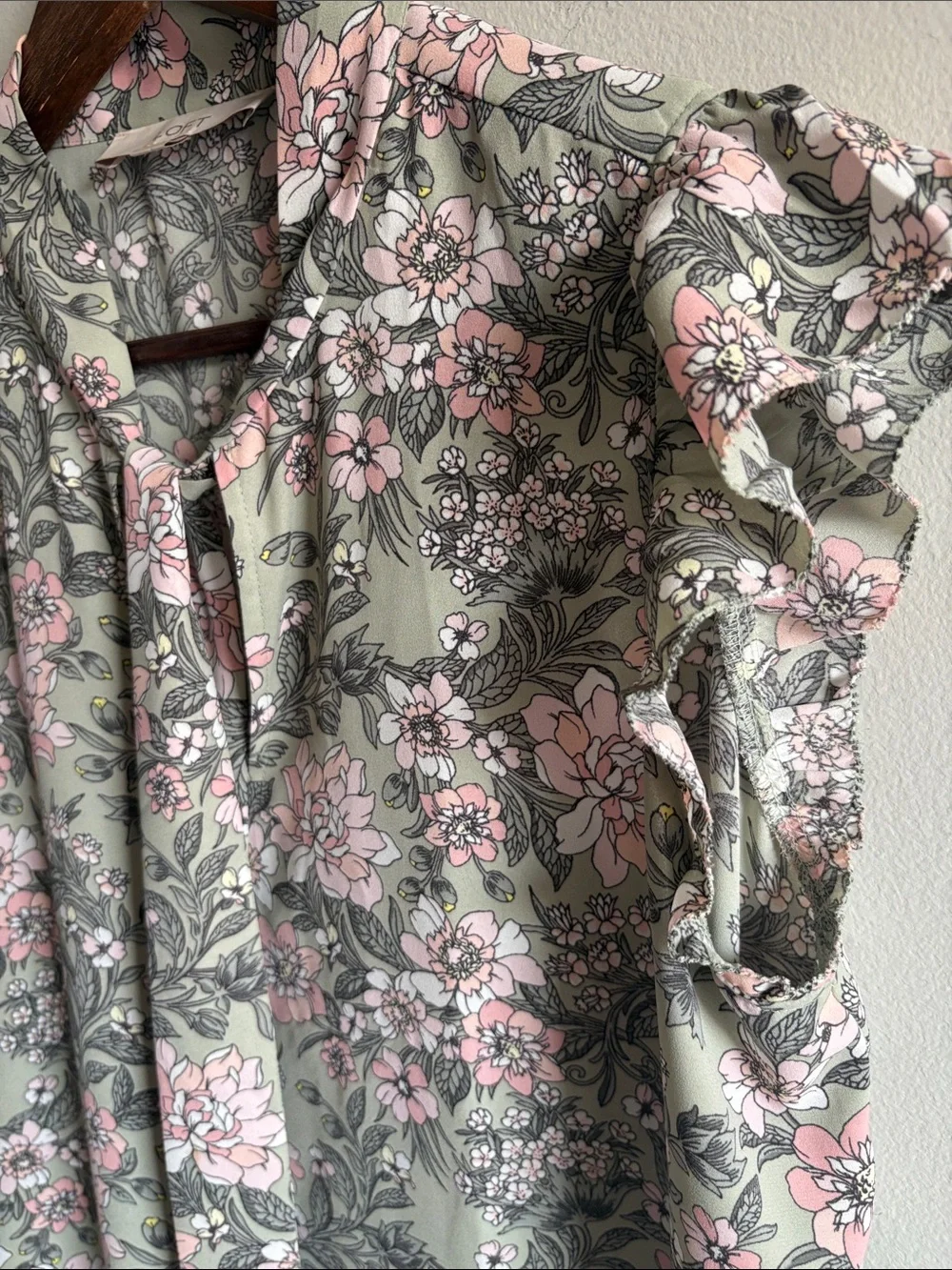 LOFT floral blouse